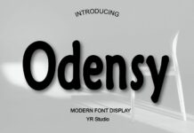 Odensy Font Poster 1