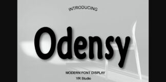 Odensy Font Poster 1