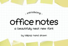 Office Notes Font Poster 1