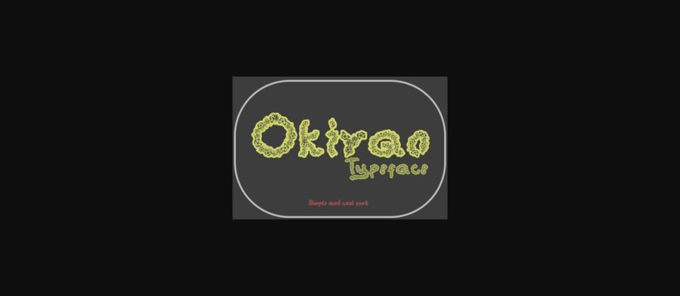 Okiran Font Poster 4