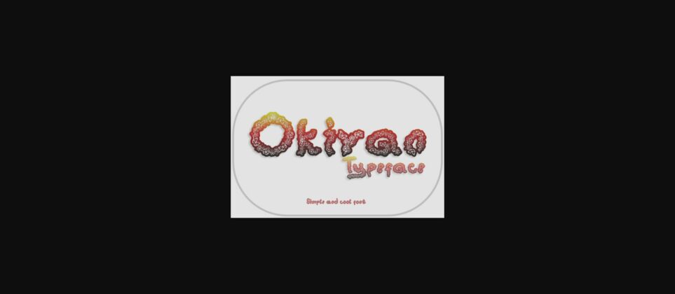 Okiran Font Poster 1