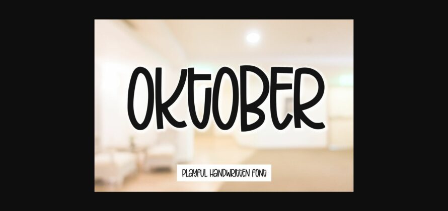 Oktober Font Poster 3