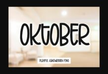 Oktober Font Poster 1