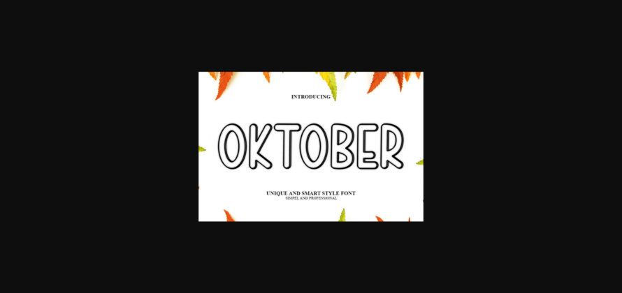 Oktober Font Poster 3