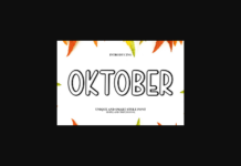 Oktober Font Poster 1