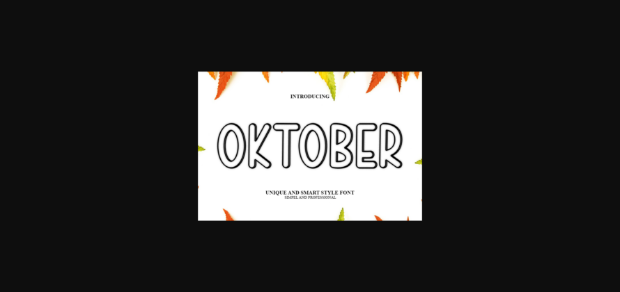 Oktober Font Poster 1