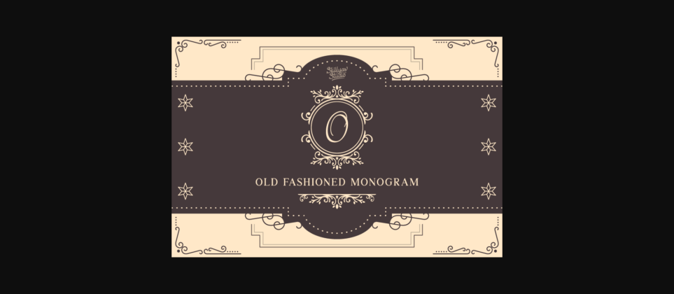 Old Fashioned Monogram Font Poster 3