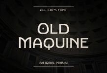 Old Maquine Font Poster 1