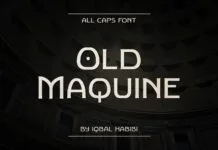 Old Maquine Font Old Maquine Font Poster 1