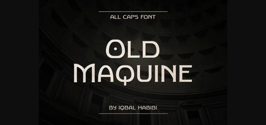 Old Maquine Font Poster 1