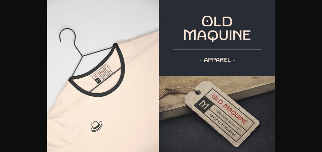 Old Maquine Font Poster 8