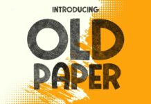 Old Paper Font Poster 1