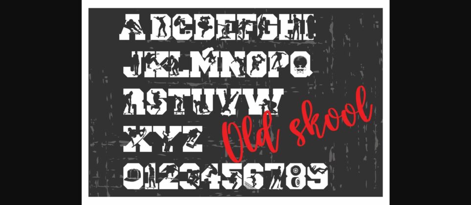 Old Skool Est.1830 Font Poster 5