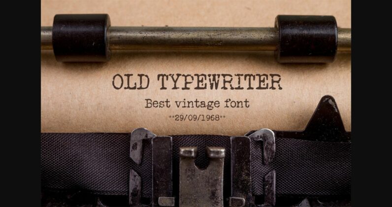Old Typewriter Poster 1