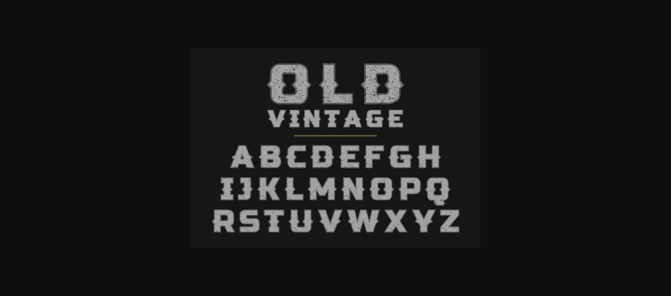 Old Vintage Font Poster 4