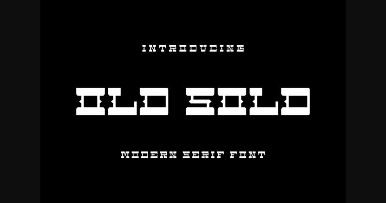 Oldsold Font Poster 1