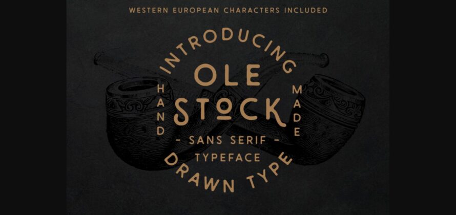 Ole Stock Font Poster 3