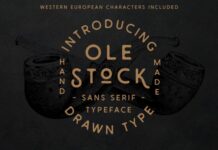 Ole Stock Font Poster 1