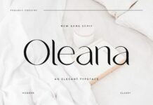 Oleana Font Poster 1