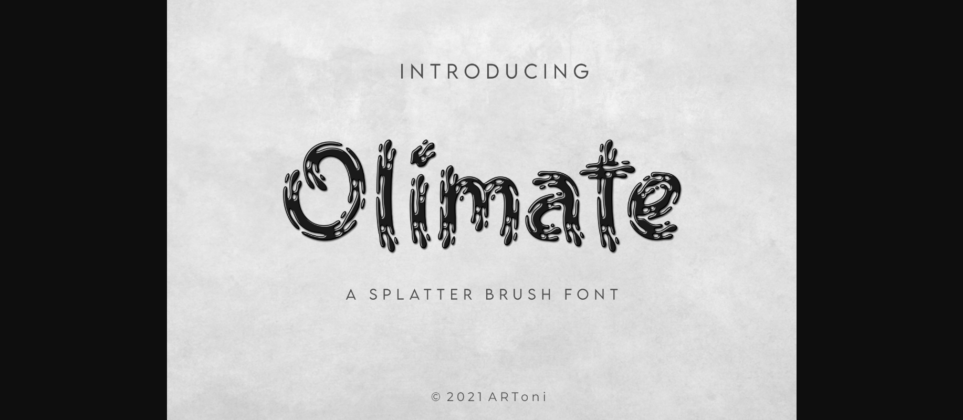 Olimate Font Poster 3