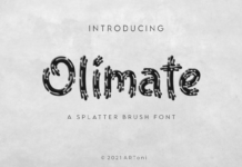 Olimate Font Poster 1