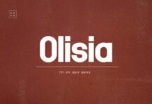 Olisia Font Poster 1