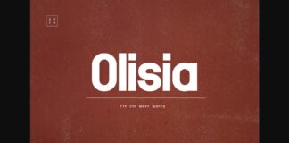 Olisia Font Poster 1