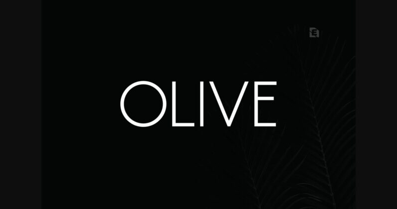 Olive Font Poster 3