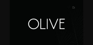 Olive Font Poster 1