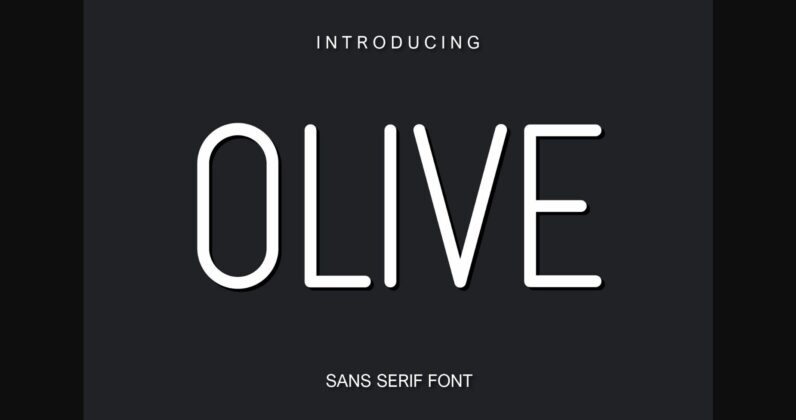 Olive Font Poster 3