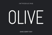 Olive Font Poster 1