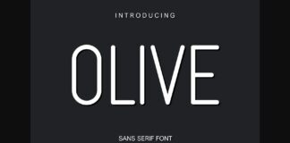 Olive Font Poster 1