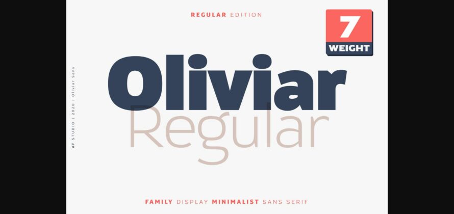 Oliviar Font Poster 3