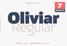 Oliviar Font Poster 1