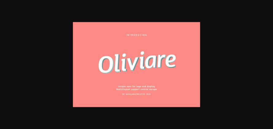 Oliviare Font Poster 3