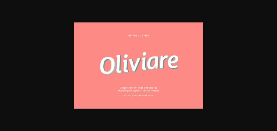 Oliviare Font Poster 3