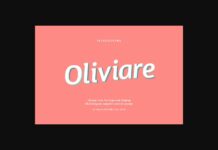 Oliviare Font Poster 1