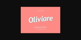 Oliviare Font Poster 1