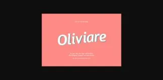 Oliviare Font Poster 1