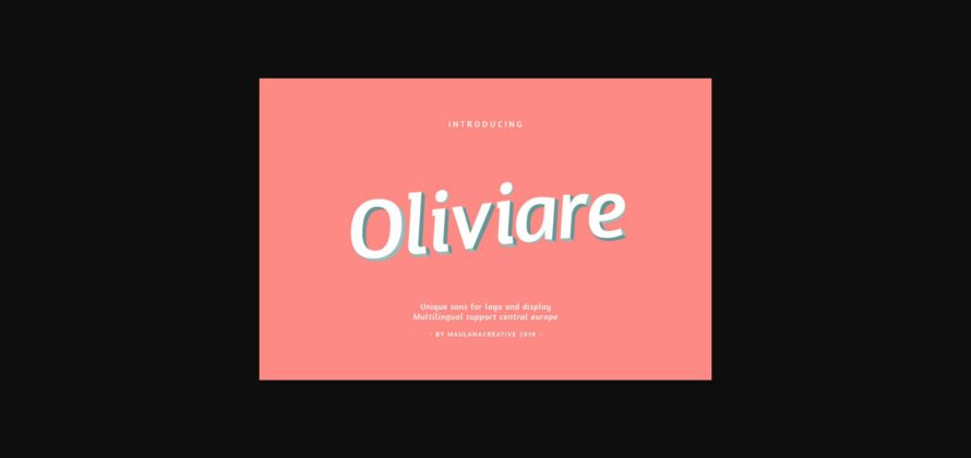 Oliviare Font Poster 1