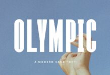 Olympic Font Poster 1