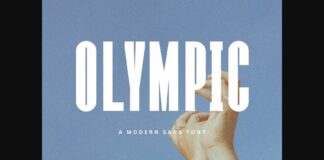 Olympic Font Poster 1