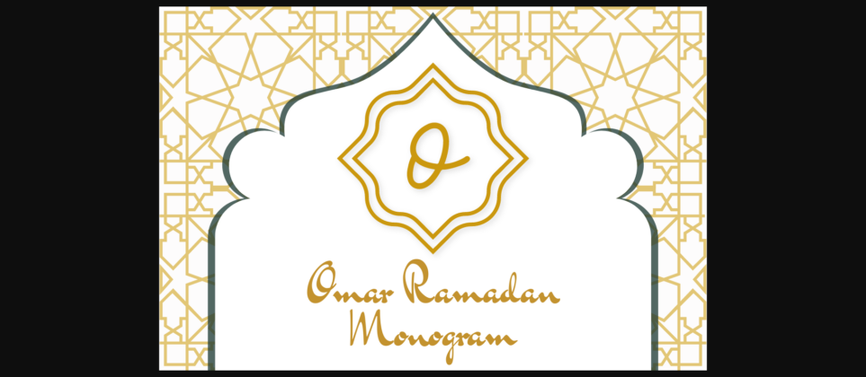 Omar Ramadan Monogram Font Poster 3