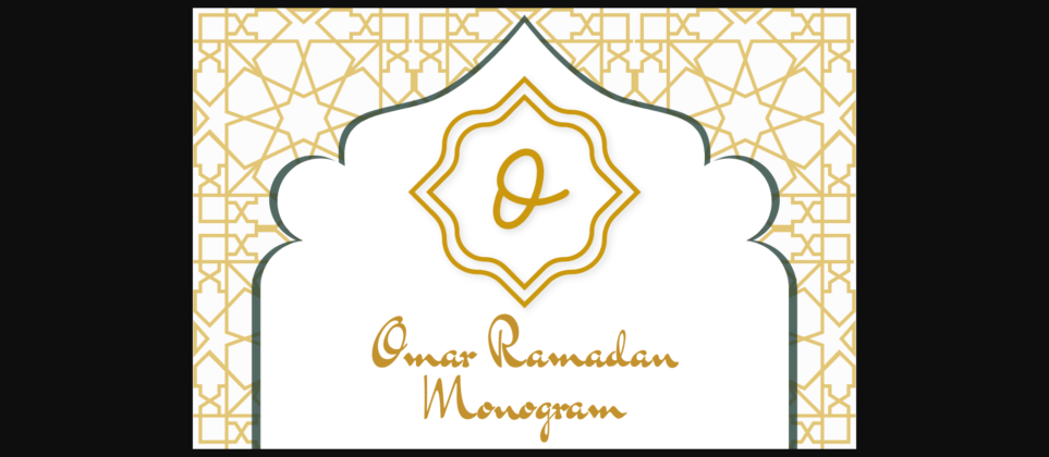 Omar Ramadan Monogram Font Poster 1