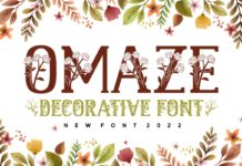 Omaze Font Poster 1