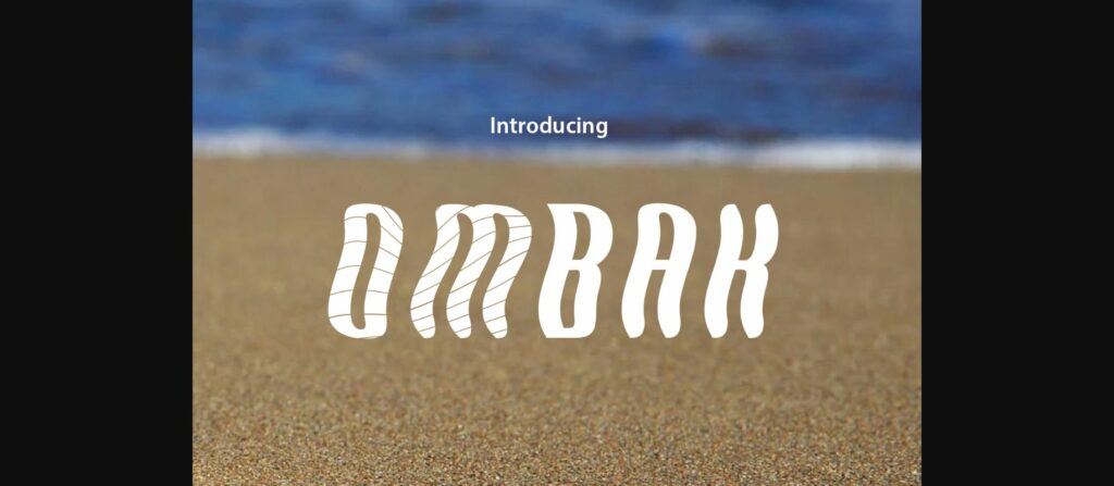 Ombak Font Poster 1