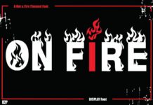 On Fire Font Poster 1