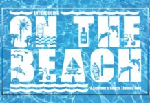 On the Beach Font Poster 1