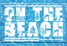 On the Beach Font Poster 1