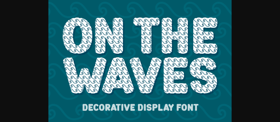 On the Waves Font Poster 3